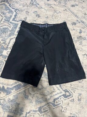 bcg Men's Black Flat Front Chino Shorts